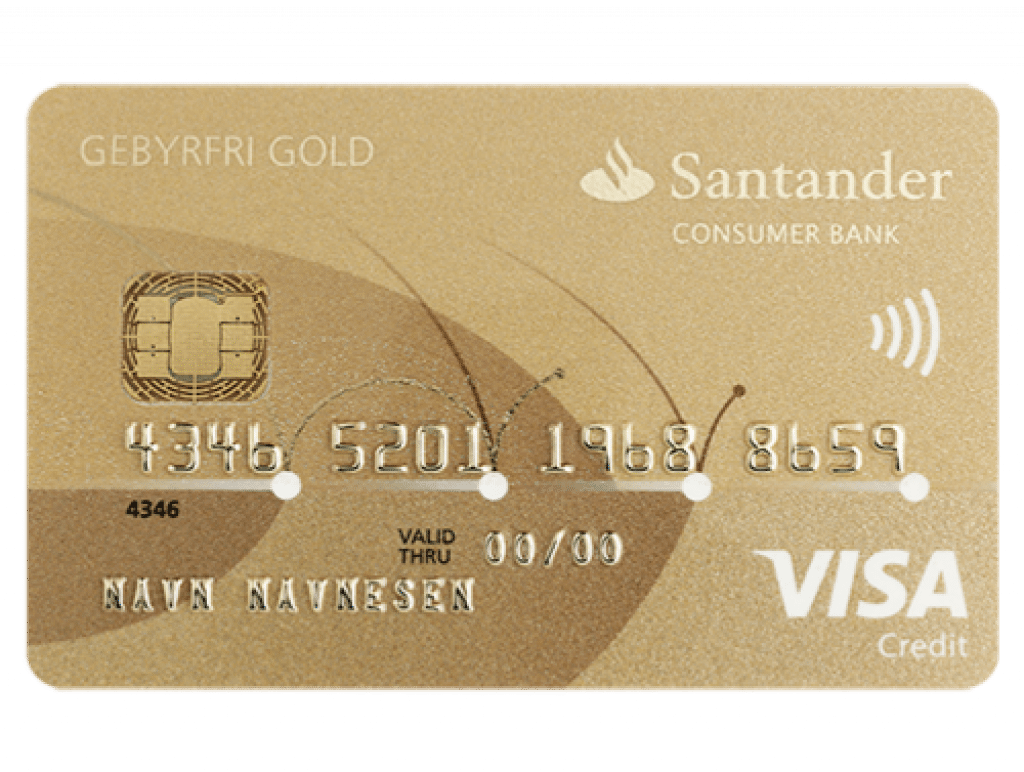 Santander Gebyrfri Visa Kredittkort